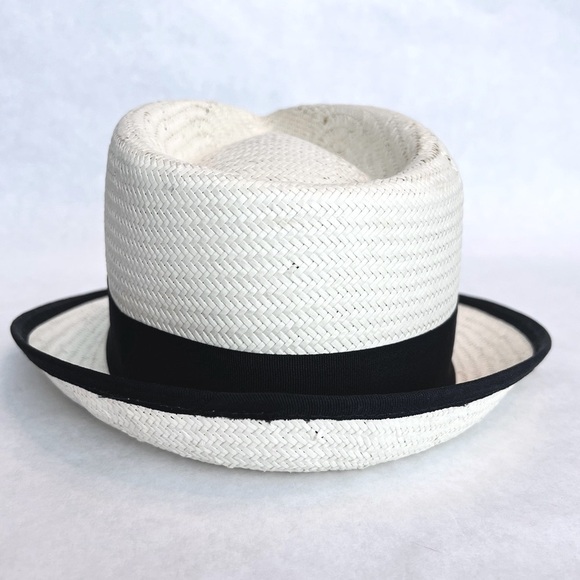 SALE TODAY!✨Tommy Bahama Cream/Black Stylish Straw Raffia Hat - Picture 9 of 15